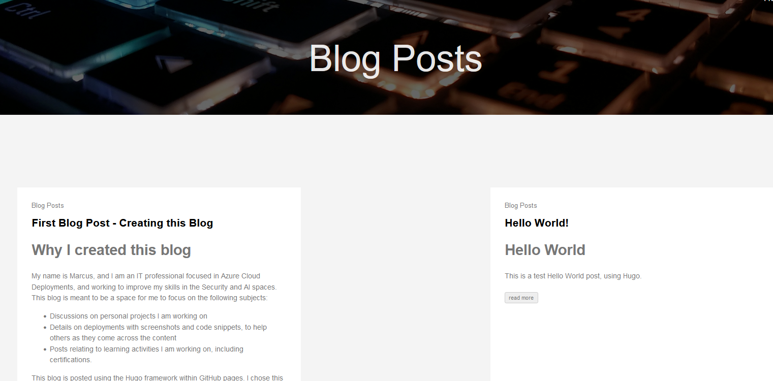 Blog Posts Site